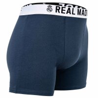 Real Madrid Boys Boxer Shorts, 5-Pack - Boxer Trunks, Cotton Blend, Logo Waistband, Plain White/Navy/Black 116