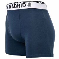 Real Madrid Boys Boxer Shorts, 5-Pack - Boxer Trunks, Cotton Blend, Logo Waistband, Plain White/Navy/Black 116
