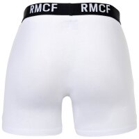 Real Madrid Jungen Boxershorts, 5er Pack - Boxer Trunks, Baumwollmischung, Logobund, einfarbig Weiß/Dunkelblau/Schwarz 116