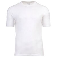 Real Madrid Herren T-Shirts, 5er Pack - U-Neck Undershirts, Baumwolle, Rundhals, Logo, einfarbig Weiß S