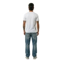 Real Madrid Herren T-Shirts, 5er Pack - U-Neck Undershirts, Baumwolle, Rundhals, Logo, einfarbig Weiß S