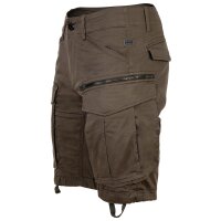 G-STAR Herren Cargoshorts - Rovic Zip Regular Short, kurz, Premium Mico Stretch, einfarbig Grau 30W