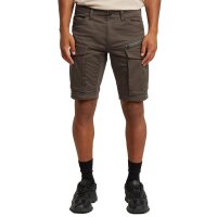 G-STAR Mens Cargo Shorts - Rovic Zip Regular Short, short, premium micro stretch, plain colour Grey 30W