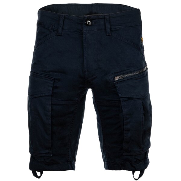 G-STAR Herren Cargoshorts - Rovic Zip Regular Short, kurz, Premium Mico Stretch, einfarbig Dunkelblau 30W