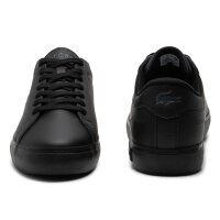 LACOSTE mens sneaker - Powercourt 125 , trainers, genuine leather, logo Black EUR 41 (UK 7.5)