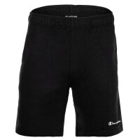 Champion Herren Sweatshorts - Bermuda, kurz, kleines Logo, einfarbig Schwarz M