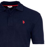 U.S. POLO ASSN. Herren Poloshirt - Piquet, Logo-Stickerei, Cotton Stretch Dunkelblau 3XL