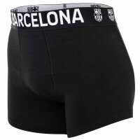 FC Barcelona Men’s Boxer Shorts, 5-Pack - Boxer Briefs, Cotton Blend, Logo Waistband, Solid Color Black S (Small)