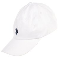 U.S. POLO ASSN. Unisex Cap - Logo, Baumwolle, einfarbig Weiß One Size