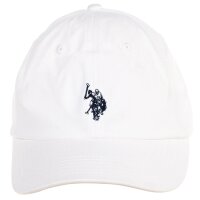 U.S. POLO ASSN. Unisex Cap - Logo, cotton, plain colour White One Size