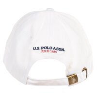 U.S. POLO ASSN. Unisex Cap - Logo, lettering, cotton, single colour White One Size