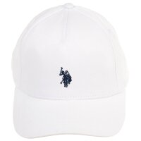 U.S. POLO ASSN. Unisex Cap - Logo, Schriftzug, Baumwolle, einfarbig Weiß One Size