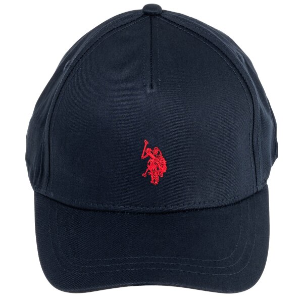 U.S. POLO ASSN. Unisex Cap - Logo, Schriftzug, Baumwolle, einfarbig Dunkelblau One Size