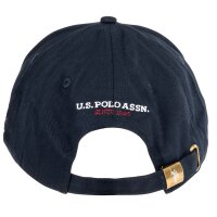 U.S. POLO ASSN. Unisex Cap - Logo, lettering, cotton, single colour Dark blue One Size