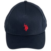 U.S. POLO ASSN. Unisex Cap - Logo, Schriftzug, Baumwolle, einfarbig Dunkelblau One Size