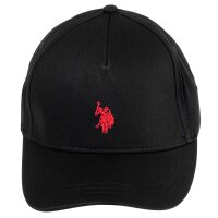 U.S. POLO ASSN. Unisex Cap - Logo, lettering, cotton, single colour Black One Size