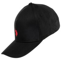 U.S. POLO ASSN. Unisex Cap - Logo, Schriftzug, Baumwolle, einfarbig Schwarz One Size