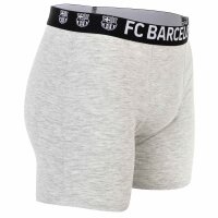 FC Barcelona Boys’ Boxer Shorts, 5-Pack – Boxer Trunks, Cotton Blend, Logo Waistband, Solid Color Black/Grey/White/Blue/Red 116