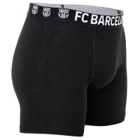 FC Barcelona Jungen Boxershorts, 5er Pack - Boxer Trunks, Baumwollmischung, Logobund, einfarbig Schwarz/Grau/Weiß/Blau/Rot 116
