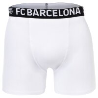 FC Barcelona Jungen Boxershorts, 5er Pack - Boxer Trunks, Baumwollmischung, Logobund, einfarbig Schwarz/Grau/Weiß/Blau/Rot 116