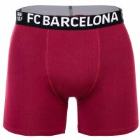 FC Barcelona Jungen Boxershorts, 5er Pack - Boxer Trunks, Baumwollmischung, Logobund, einfarbig Schwarz/Grau/Weiß/Blau/Rot 116