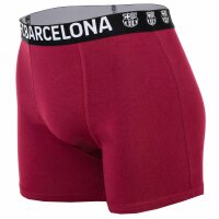 FC Barcelona Jungen Boxershorts, 5er Pack - Boxer Trunks, Baumwollmischung, Logobund, einfarbig Schwarz/Grau/Weiß/Blau/Rot 116