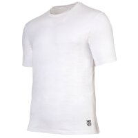 FC Barcelona Men’s T-Shirts, 5-Pack – U-Neck Undershirts, Cotton, Round Neck, Logo, Solid Color White S (Small)