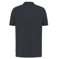 JOOP! Mens Knitted Polo Shirt - Jorge, Cotton, Waffle Texture Blue M (Medium)