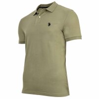 U.S. POLO ASSN. Mens Polo Shirt - Carded Piquet, Embroidered Logo, Cotton Dark green S (Small)