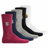 FC Barcelona Unisex Socken, 5er Pack - Tennis Embroidery...