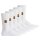 FC Barcelona Unisex Socks, 5-Pack - Tennis Embroidery Socks, Emblem-Logo stitched, Cotton Blend, Solid Color White 35-38 (2.5-5 UK)