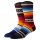 STANCE Unisex Socks - CURREN ST CREW, Stripes, Fair Isle Pattern, Cotton Blend Red 43-46