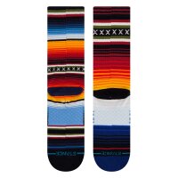 STANCE Unisex Socken - CURREN ST CREW, Streifen, Fair-Isle-Muster, Baumwoll-Mix Rot 38-42