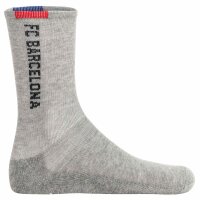 FC Barcelona Kids Socks, 7-Pack - Tennis Socks, Logo Print, Cotton Blend, Solid Color Black/Grey/White 23-26 (6-8 UK)