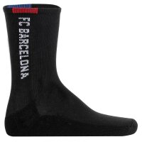 FC Barcelona Kids Socks, 7-Pack - Tennis Socks, Logo Print, Cotton Blend, Solid Color Black/Grey/White 23-26 (6-8 UK)