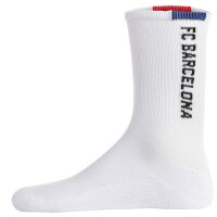 FC Barcelona Kinder Socken, 7er Pack - Tennis Socks, Schriftzug-Logo, Baumwollmischung, einfarbig Schwarz/Grau/Weiß 23-26