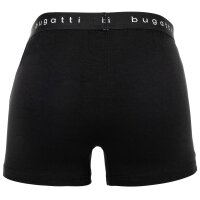 bugatti mens boxer shorts, pack of 5 – boxer briefs, cotton stretch, plain colour Black M (Medium)