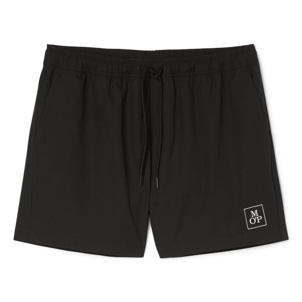 Marc OPolo Herren Badeshorts - Essentials, Woven Swim Shorts, Bademode, Badehose Schwarz M