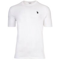U.S. POLO ASSN. Men T-shirt – carded jersey, round neck, embroidered logo, cotton White S (Small)