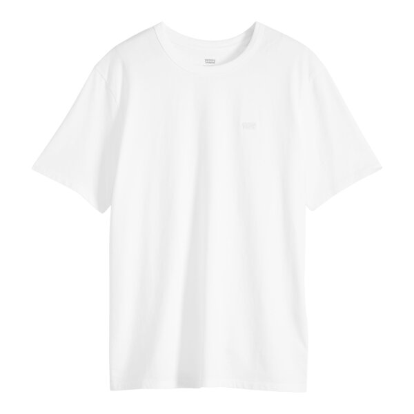 Levis Men T-shirt - Icon Tee, round neck, cotton, plain colour White M (Medium)