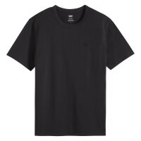 Levis Herren T-Shirt - Icon Tee, Rundhals, Baumwolle, einfarbig Schwarz L