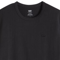 Levis Herren T-Shirt - Icon Tee, Rundhals, Baumwolle, einfarbig Schwarz M