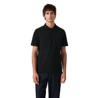 Levis Herren Poloshirt - Icon Polo, Baumwolle, einfarbig Schwarz M