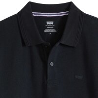 Levis Herren Poloshirt - Icon Polo, Baumwolle, einfarbig Schwarz M