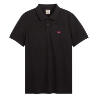 Levis Herren Poloshirt - Housemark Polo, Baumwolle, einfarbig Schwarz M