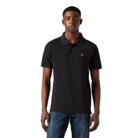 Levis Mens Polo Shirt - Housemark Polo, Cotton, Plain Colour Black M (Medium)