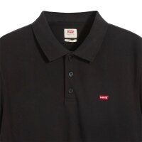 Levis Mens Polo Shirt - Housemark Polo, Cotton, Plain Colour Black M (Medium)