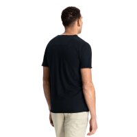 DSTREZZED Mens T-shirt - Mc Queen, round neck, slub jersey, cotton, plain colour Black M (Medium)