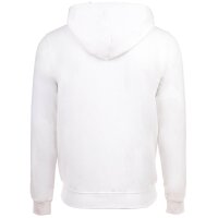 U.S. POLO ASSN. Men Sweat Jacket - Diagonal Fleece Carbon Finish, Zip Jacket, Hood, Cotton White L (Large)