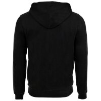 U.S. POLO ASSN. Men Sweat Jacket - Diagonal Fleece Carbon Finish, Zip Jacket, Hood, Cotton Black L (Large)